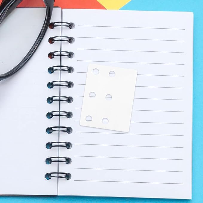 100pcs White Circle Hole Reinforcement Labels Pet Self Adhesive Tabs | Reusable Binder Sheet Organizers, Notebook Expansion Support, Circular 6-hole Format for Page Marking