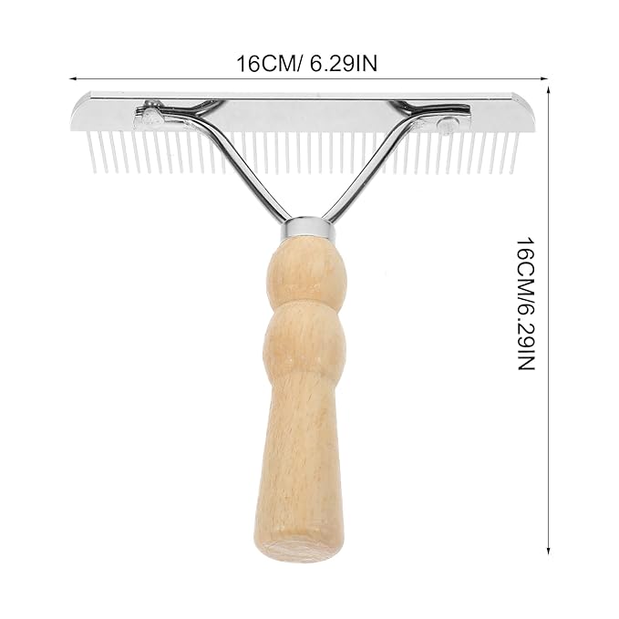 Balacoo 3 Pcs Undercoat Rake for Dogs - Pet Horse Hair Comb, Horse Brush Steel Comb for Hair, Pet Grooming Brush Set, Long Haired Grooming Tool Set for Large Dog Cat