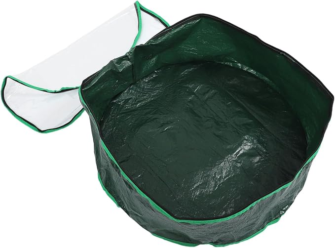 Garneck 1pc Round Christmas Wreath Storage Bag Window Holder for Holiday Decorations Capacity for Garlands and Ornaments Design for Christmas Supplies