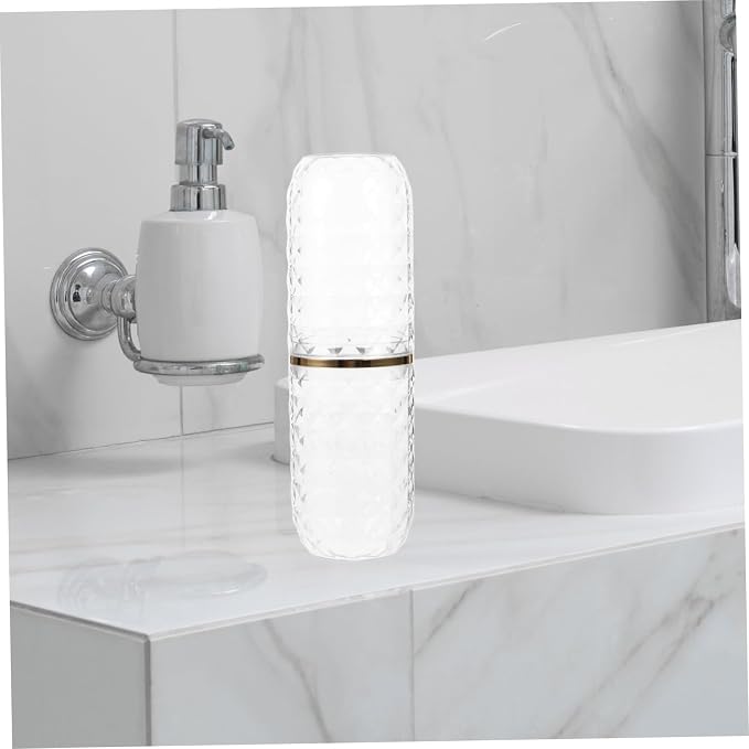 DECHOUS Travel Toothbrush Kit Toothbrush Holder Toothpaste Carrying Case Portable Brush Organizer for Travel