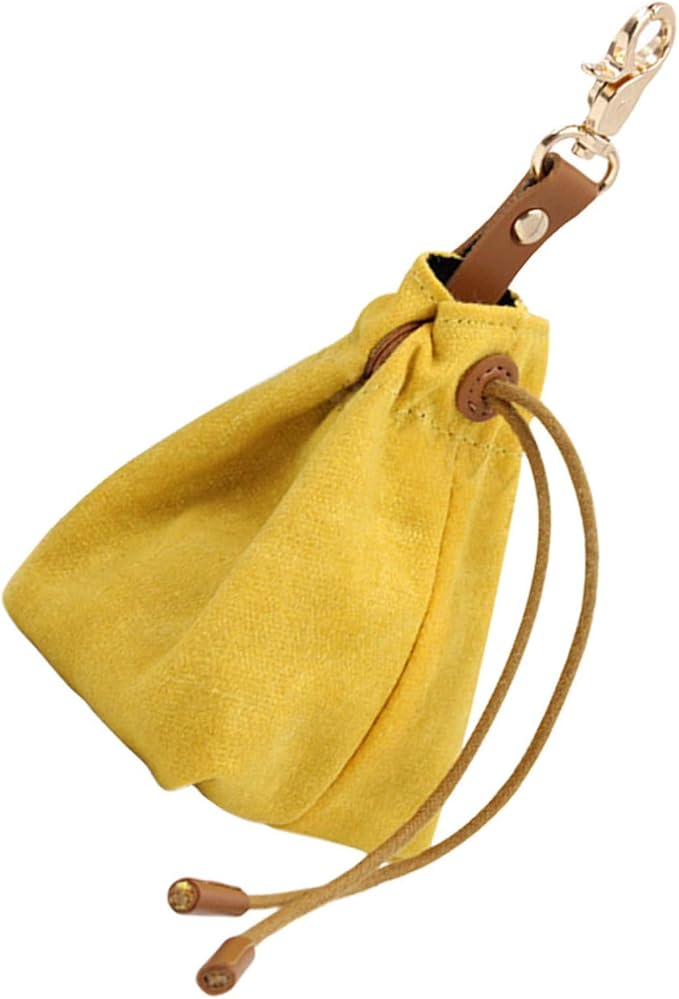 Dog Treat Training Bag Pouch Pet Dog Training Pouch with Drawstring and Buckle Hands-Free Walking for Treats Waist Bag for .33 X 2.75 X 2.75 in