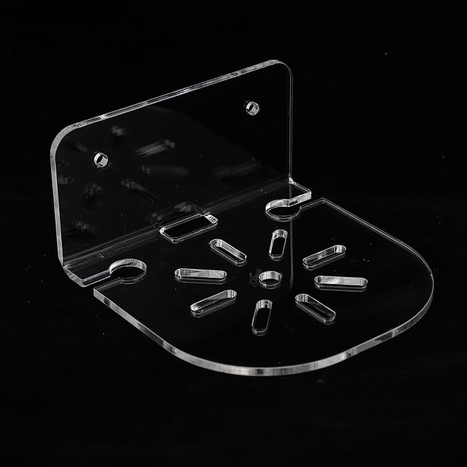 Acrylic Wall Mounted Transparent Holder for Security Camera Speakers Baby Monitoring Device