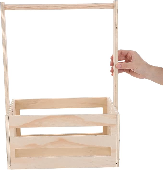 Wooden Pet Storage Organizer - Dog Crate Closets for Small Pets - Cute Wooden Clothes Hanger Rack and Storage Bin for Toys Costumes and Accessories, 20x13.5x9