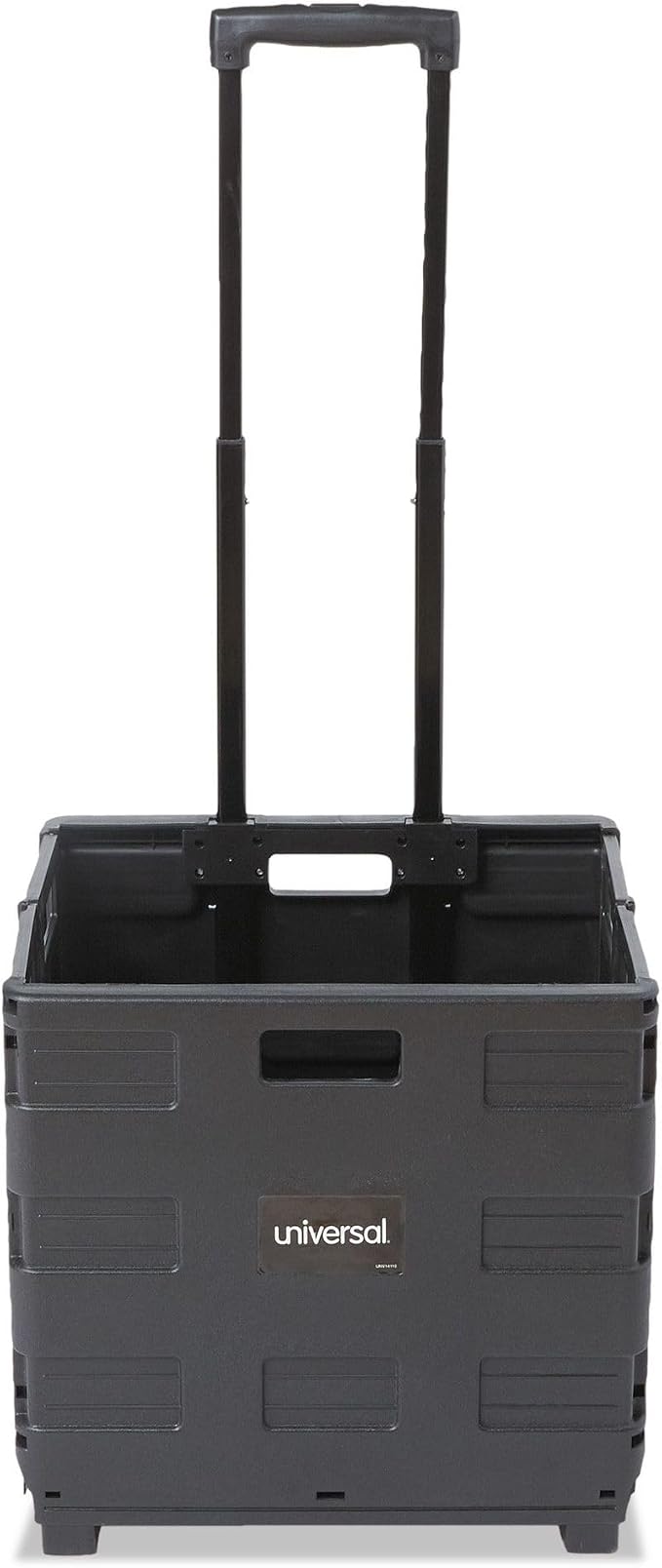 Universal Collapsible Mobile Storage Crate, 18.25" x 15" x 39.4", Black