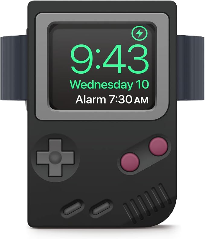 elago W5 Stand for All Apple Watch Series | Ultra3/Ultra2/Ultra/11/10/9/8/7/6/5/4/3/2/1/SE3/SE2/SE1, 49mm, 46mm, 45mm, 44mm,42mm (Black)