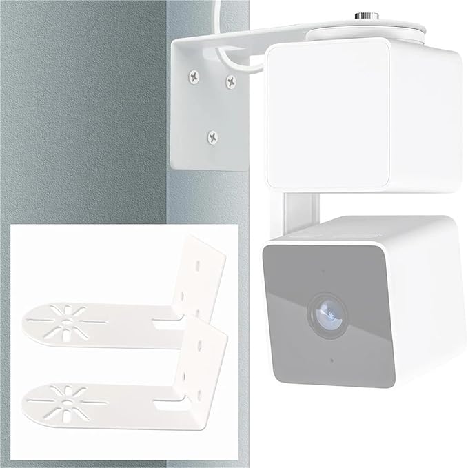 Camera Shelf 4 Set Compact Wall Shelf Small for Cameras Camera Mounting Solution Cable for Bedroom Kitchen Living Room Speakers