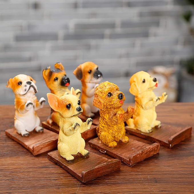 Puppy Dog Cell Phone Stands Pet Smartphone Holder for Desk Chihuahua