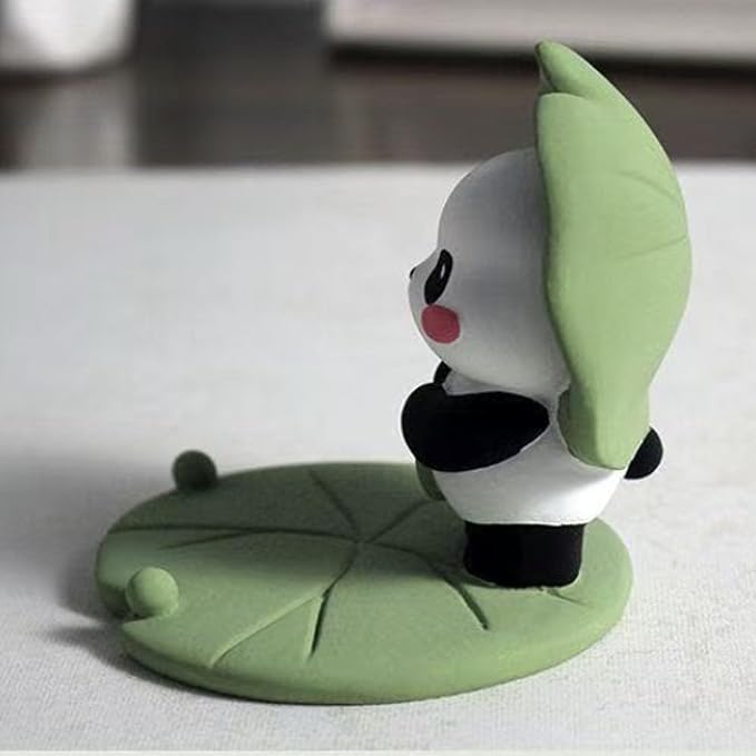 Phone Stand Desk Accessories Resin Panda Figurines Home Decor Decorative Tabletop Ornaments Cute Phone Holder