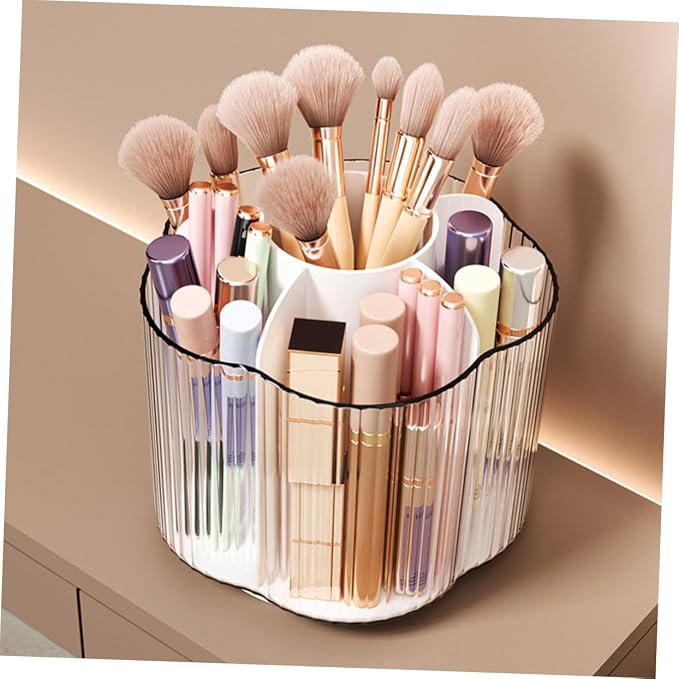 ABOOFAN Rotating Pencil Holder Stylish Pen Organizer for Office School Container for Makeup Brushes Desk Supplies Versatile Storage Finish