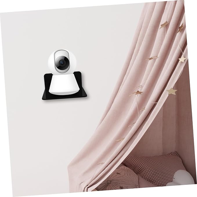 Totority Baby Monitor Wall Mount Shelf for Nursery Adjustable Bracket for Webcam and Speakers Small Floating Storage Holder Compatible Security Cameras