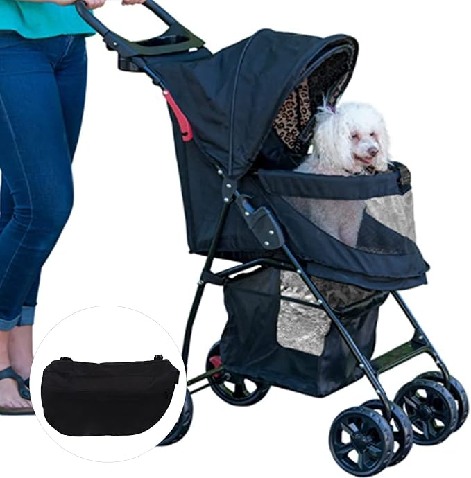 Stroller Side Saddle Bag Adjustable Organizer with Pockets for Travel and Baby Essentials