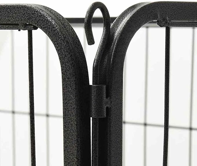 Heavy Duty Dog Playpen for Small Pets, Folding Metal Exercise Pen with Security Latch, 36 x 23.2 x 24 Inches, Indoor and Outdoor Pet Enclosure