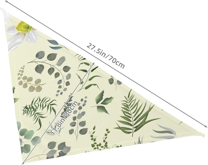 Sage Green Dog Bandana,Adjustable Triangle Bibs Dogs Scarf,Puppy Neckerchief Dog Cat Bib for Spring Summer (Cream Yellow)