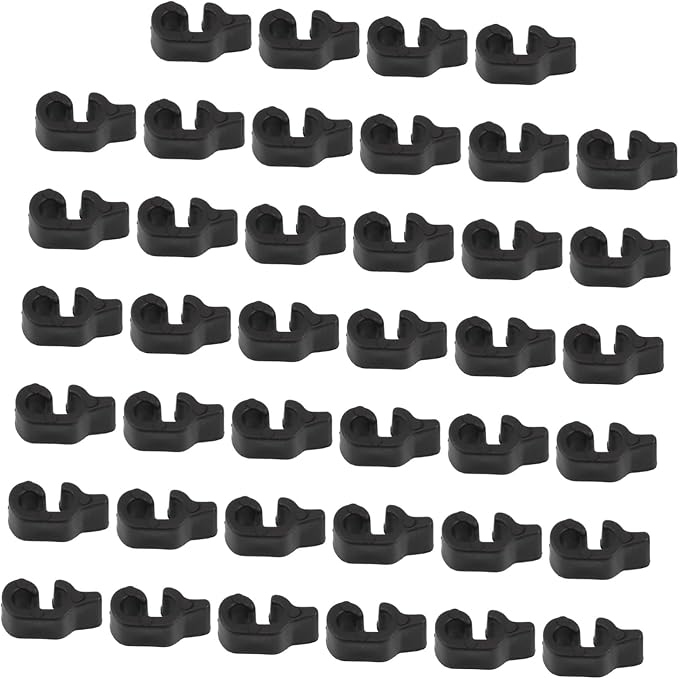 Zerodeko 40pcs Storage Cabinet Buckle Pet Gate Locks Animal Gate Latches Crate Door Buckles Rabbit Cage Clips Pet Fence Connectors Buckle Connectors Strong Clamps Crate Locks Black Plastic