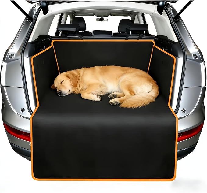 Car Dog Trunk Liner for VW Caddy 4 SA 2015-2020 | Cargo Pet Cargo Cover Protector Mat Waterproof Seat Shield Durable Vehicle Barrier Heavy Duty Pet Travel Floor Liner Guard