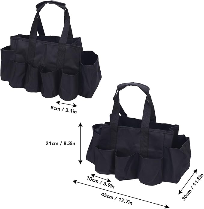 Cleaning Caddy Organizer, Portable Storage Bag Oxford Cloth Cleaning Tool Organizer for Household Gardening Outdoor Maintenance