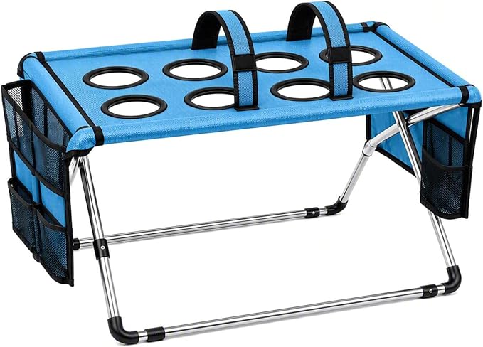 Foldable Dog Grooming Table, Pet Hammock with Stand for Small Dogs & Cats