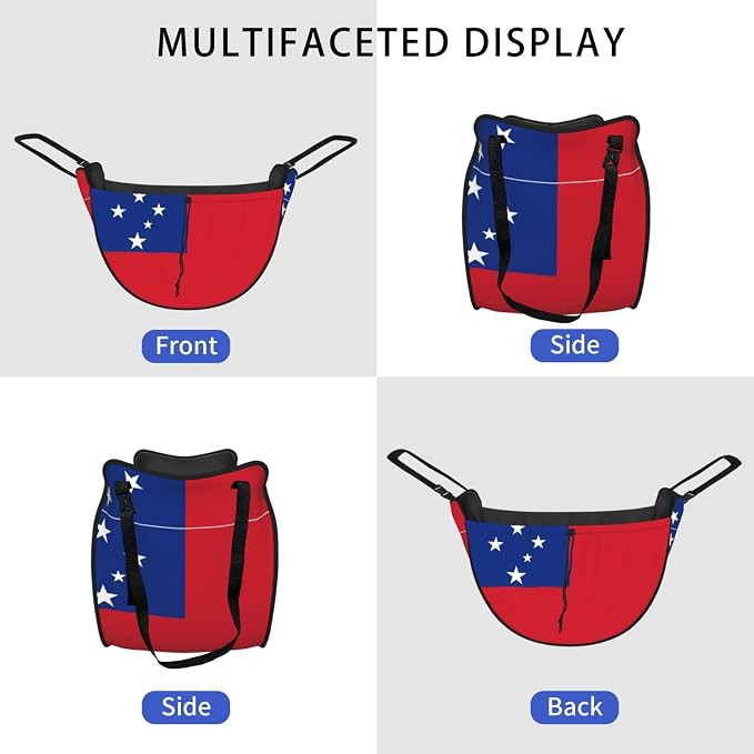 Flag of Samoa Car Seat Organizer-Backseat Storage Bag for Travel | Waterproof Durable. Holds Snacks Gear Essentials. Fits Most Cars.