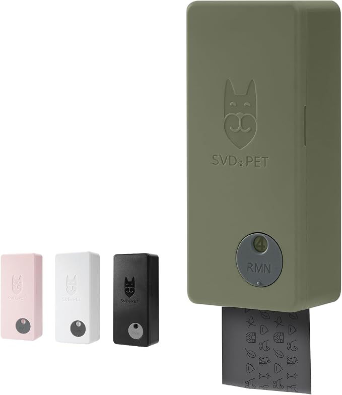 SVD.PET Dog Poop Bag Dispenser, Wall Mount Pet Waste Bag Dispenser Station | Weatherproof Outdoor or Indoor Bag Holder, Easy to Refill Magnetic Cover (Army Green, Dispenser only)