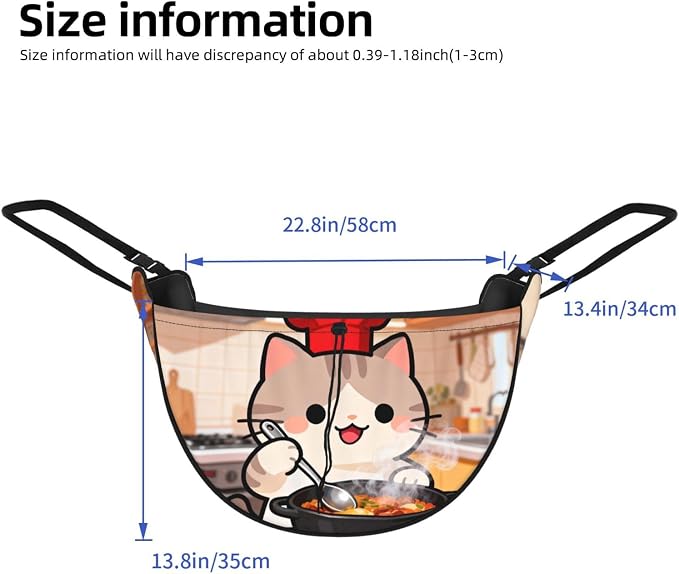 Cat Chef Cooking Car Seat Organizer-Backseat Storage Bag for Travel | Waterproof Durable. Holds Snacks Gear Essentials. Fits Most Cars.