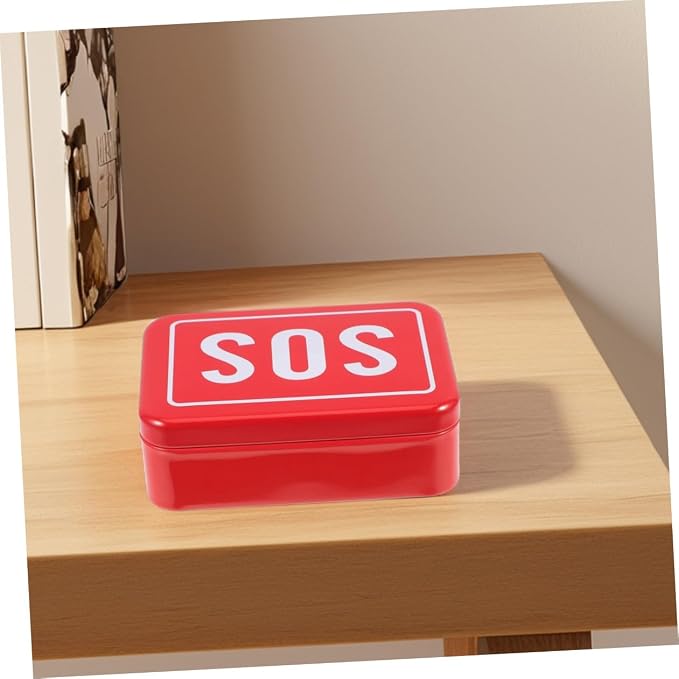 Emergency Mini Container Case Aid Metal Medicine Box Organizer Bag for Travel Outdoor Pet Supplies