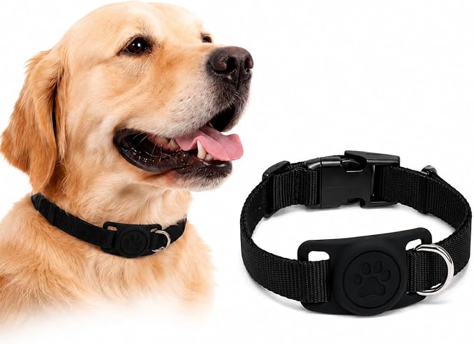 Dog Tracker Holder, Silicone Protective Case for Air Tag, Waterproof Pet GPS Tracker Cover, Soft Collar Attachment for Dogs, Secure Fit, Lightweight Pet Tracking Accessories