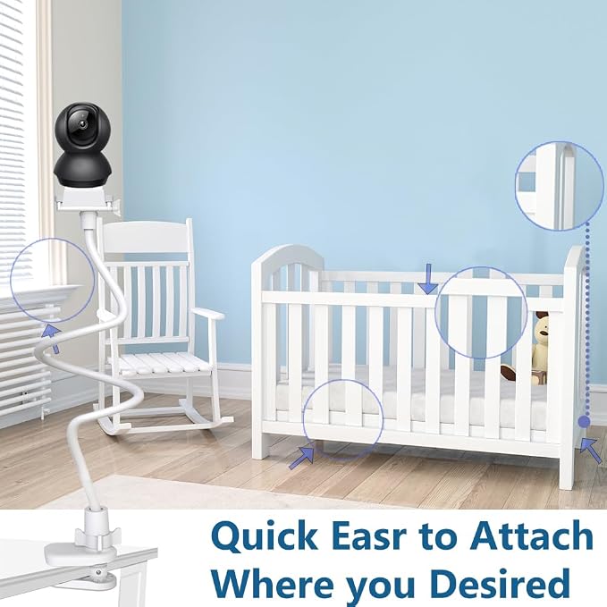 Baby Monitor Holder Mount for Tapo C220/C201,Kasa Camera EC70/EC71/KC410S