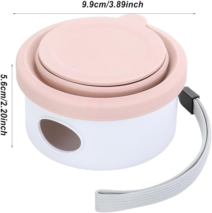 Dog Water Bowl - Portable Pet Dish, Food Storage, Travel Feeding Accessory | Pet Travel Bowl - On The Go Feeding for Dogs | Lightweight Fabric, Water Container, Food Storage Pouch for Trips