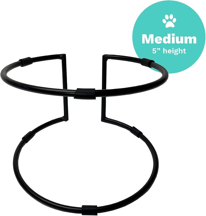 Enhanced Pet Bowl Stand - New Anti-Skid Feature - Dog and Cat Bowl Stand Exclusively for Use with The Corresponing Size Enhanced Pet Bowl (Medium)