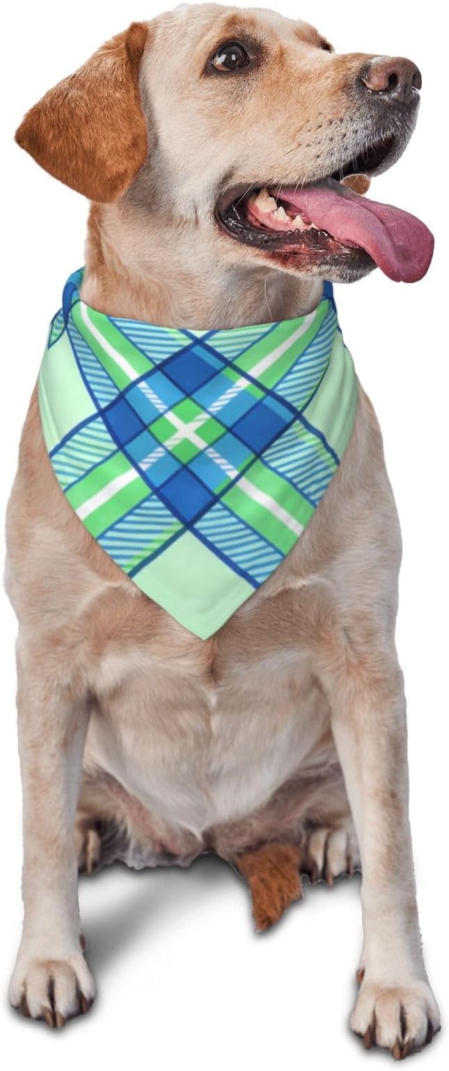 Teacher's Pet Dog Bandana,Funny Bandana Gift,Photo Prop Accessories for Dog Lovers Owner Gift,Triangle Reversible Fall Scarf, Adjustable (Checkered)