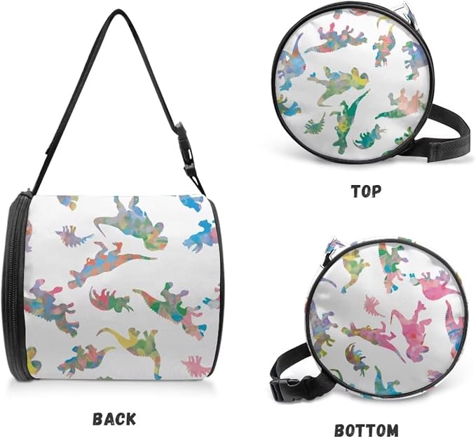 Modern Kitchen Bathroom Hanging Toilet Paper Tie Dye Dinos Tissue Holder Wall Mounted Tissue Towel Roll Holder with Adjustable Strap Easy Installation