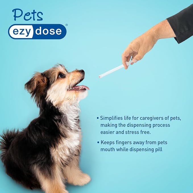 EZY DOSE Pet Pill Shooter for Dogs & Cats, Easy Tablet Dispenser & Syringe