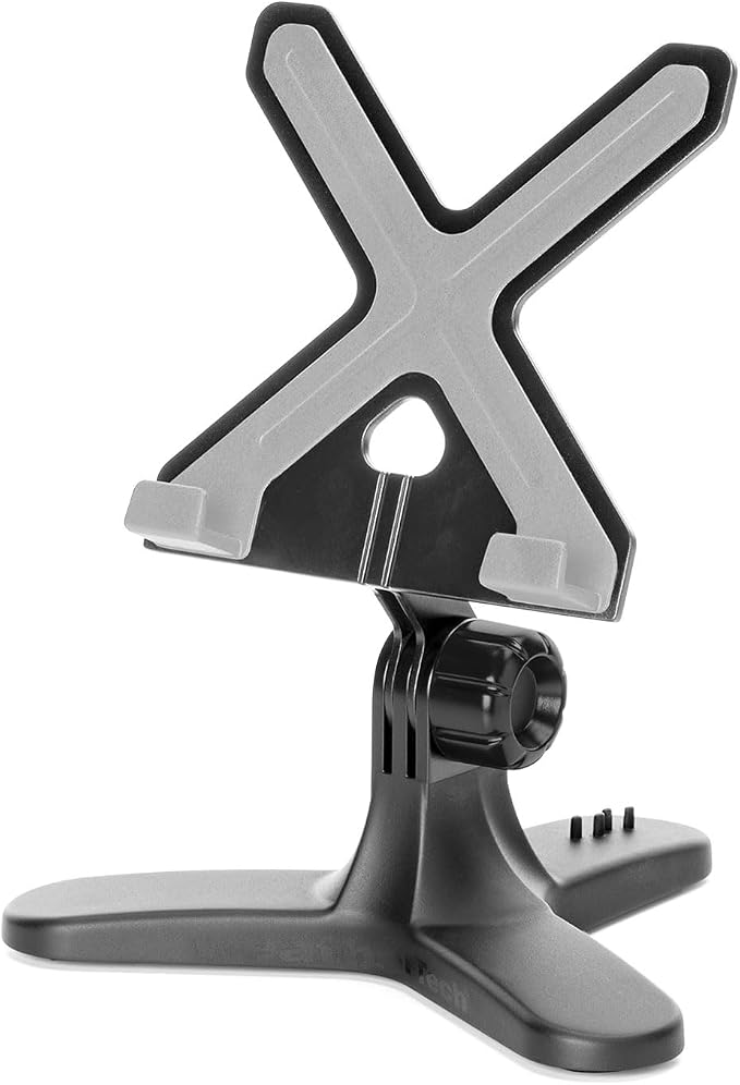 WeatherTech TabletHolder - Tablet Holder for Desktop, Tabletop or Kitchen Counter Top Non Slip Multi Surface Holder - Black/Grey