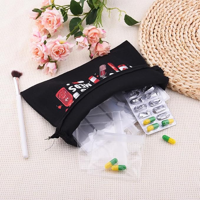 Sisadodo Charging Cable Organizer Travel Bag Toiletry Makeup Cosmetic Bags Medicine Med Toiletry Bag Pouch Diabetic Gifts Bags