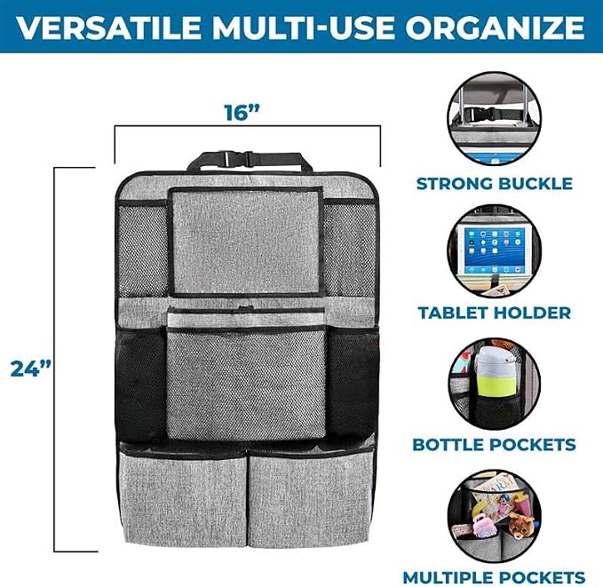 EcoNour Car Kick Mats Back Seat Protector
