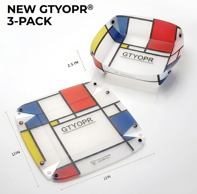 GTYOPR® Portable Collapsible Bowls 3-Pack - Lightweight, Leakproof for Camping, Hiking, Travel | BPA-Free Food-Grade PP, Compact Storage (Large)