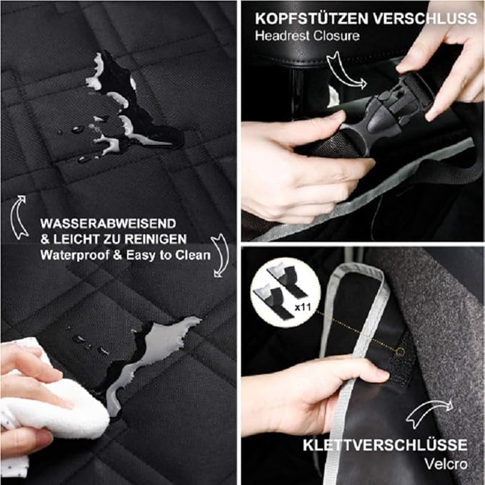 Cargo Liner for Dog for Caddy SB 2020 2021 2022 2023 2024 2025 2026 | Durable waterproof; anti-slip scratch resistant; pet trunk cover; pet travel accessories; suv trunk protector