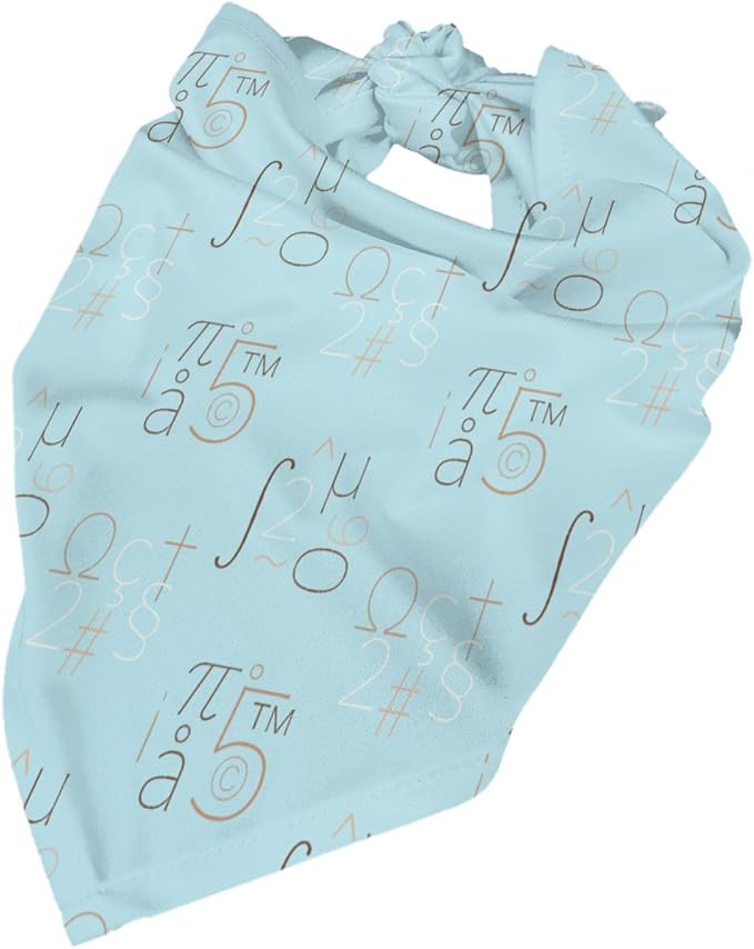 Teacher's Pet Dog Bandana,Funny Bandana Gift,Photo Prop Accessories for Dog Lovers Owner Gift,Triangle Reversible Fall Scarf, Adjustable (Blue)