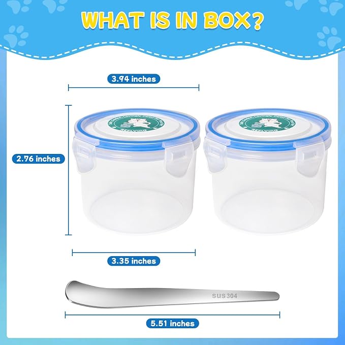 REFLYING Canned Cat Food Storage Lids Reusable Airtight Can Cover | Reusable airtight cat food can lids,Keeps wet food fresh,eliminates odor,Includes SUS 304 spoon and can opener