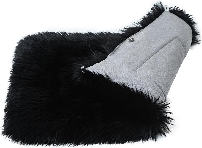 Fluffy Cat Bed Mat 19.6"x31.4" Furry Small Dog Cats Cushions for Indoor | Black Faux Fur Fuzzy Puppy Pads for Pet Sleep