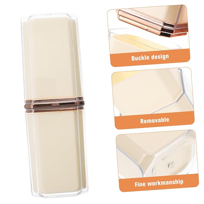 PartyKindom Multi-function Travel Toothbrush Storage Cup Holder Organizer Kit Leakproof for Women Men