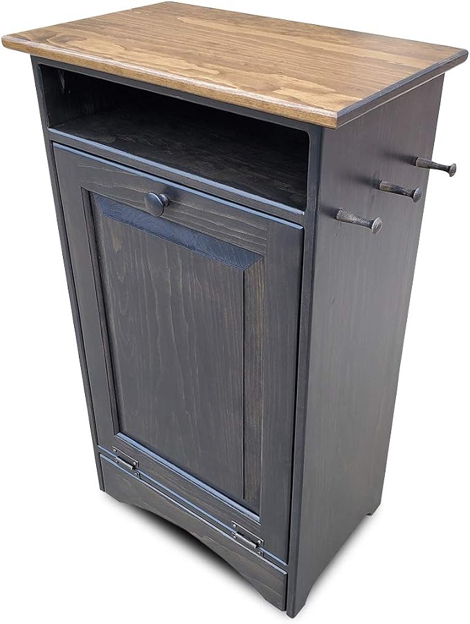 Peaceful Classics Dog Feeder Station - Pet Food Storage Cabinet, Can Hold 35 Lbs of Pet Food (Mocha)