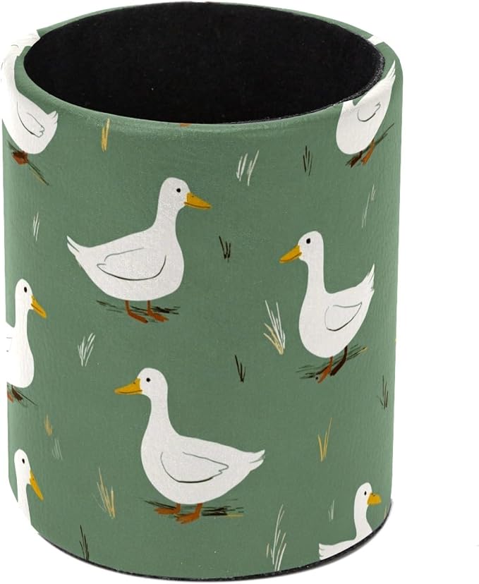Duck Pen Holder, Pencil Cup Marker Brush Holder Desk Storage Case, Desktop Organizer for School Office Home Supplies