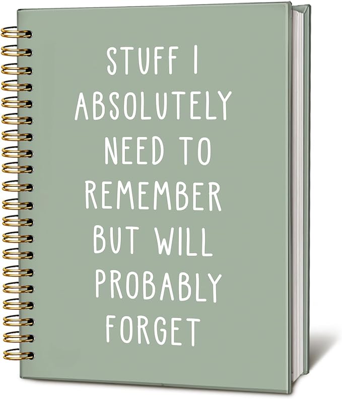 Funny Notebooks Journal, Sarcastic Notebooks for Work | Funny Office Gifts for Coworkers, Funny Notebooks for Work, Office Humor Gifts, Spiral Notebook 5.5x8.3 Inch(green)