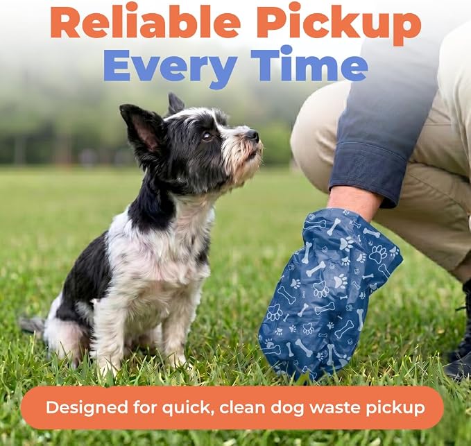 Best Pet Supplies Poop Bags for Dogs - Royal Blue, 150 Count | Scented, Leak-proof, Easy-Tear perforations, 15 Thick Bags per roll, Outdoor Walking & Travel, Fits Standard Holders