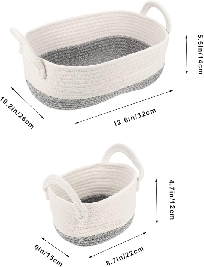 Healifty 3pcs Woven Dog Toy Storage Basket Compact Practical Pet Organizer for Toys Easy to Move Safe Material for Neat Home Organization