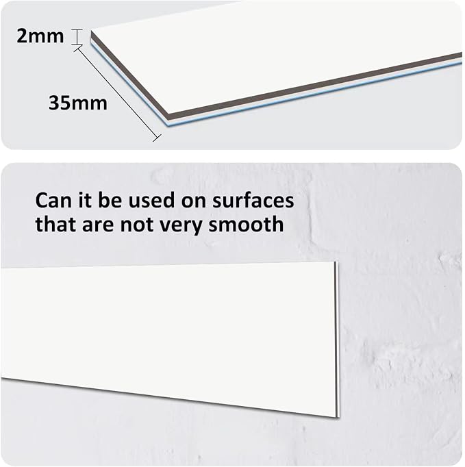 Adhesive Metal Strips for Magnets 1.4“ x 20ft, Metal for Magnetic Tape, Self Stick Flexible Steel Metal Tape Roll for Magnets, Metal Strips for Wall