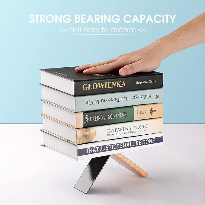 Wood Funny Pets Bookend with Metal Base Non-Skid Pad