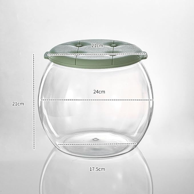 Multifunctional Clear Storage Bin and Stool Craft of PP PET for Home Use with Stackable Designs to Saving Space
