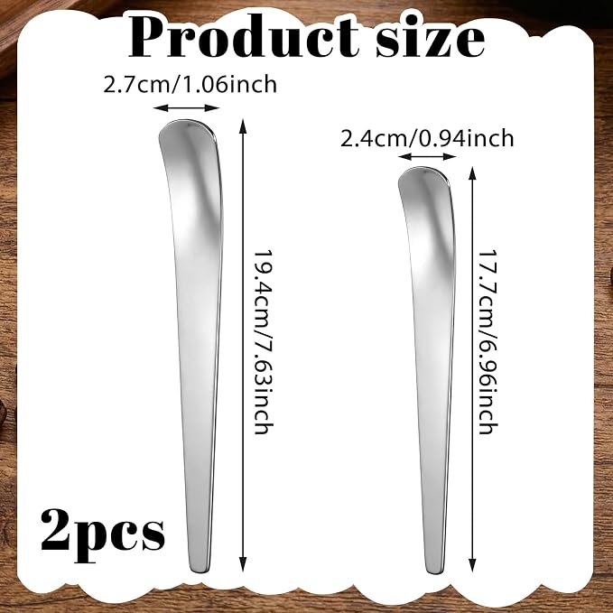 2 Pcs Dog Cat Spoon SPet Can Spoon Stainless steel Can Scoop Portable Pet Feeding Long Handle Food Scoop Wet Food Storage Feeder